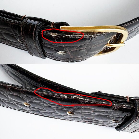 Stefano Vernizzi by Parma Belt Mens Diamante Brown Alligator - Picture 10 of 10